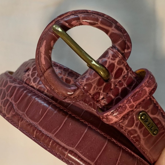 Ralph Lauren Croc Embossed Leather Belt main image 14